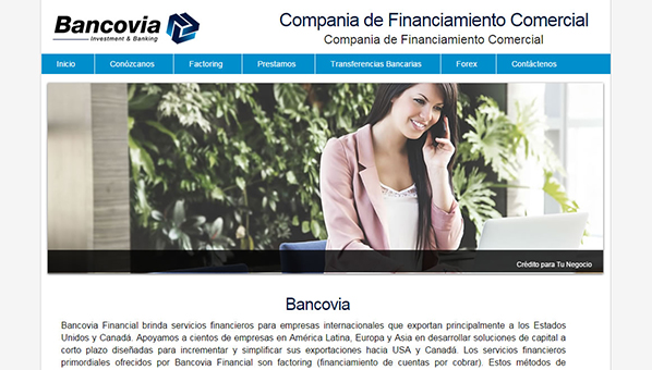 Bancovia, Investment & Banking, Compañia de Financiamiento Comercial, Houston, Texas